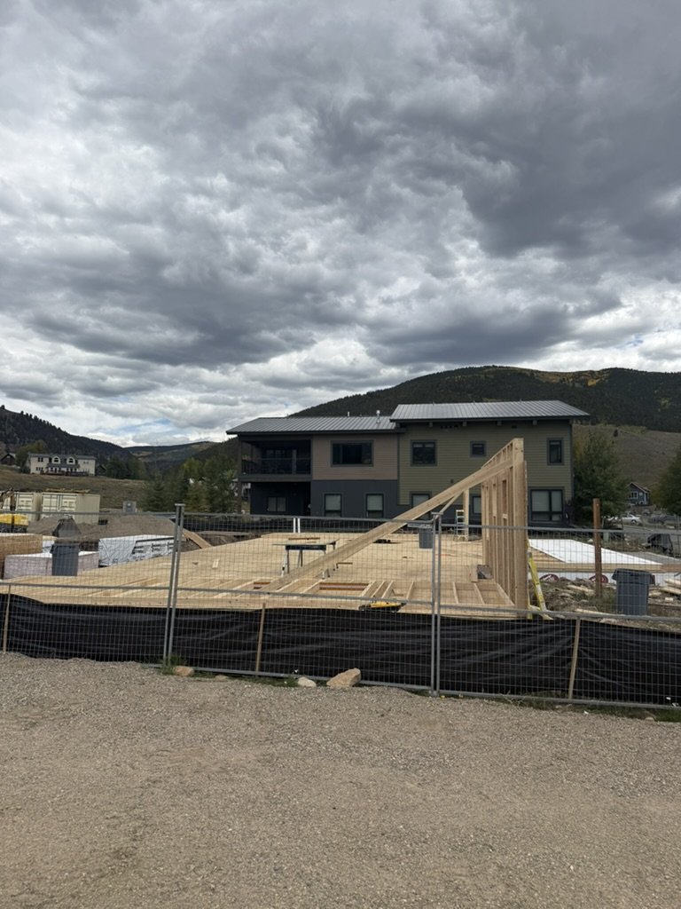 Framing going up at the new Cement Creek hospital