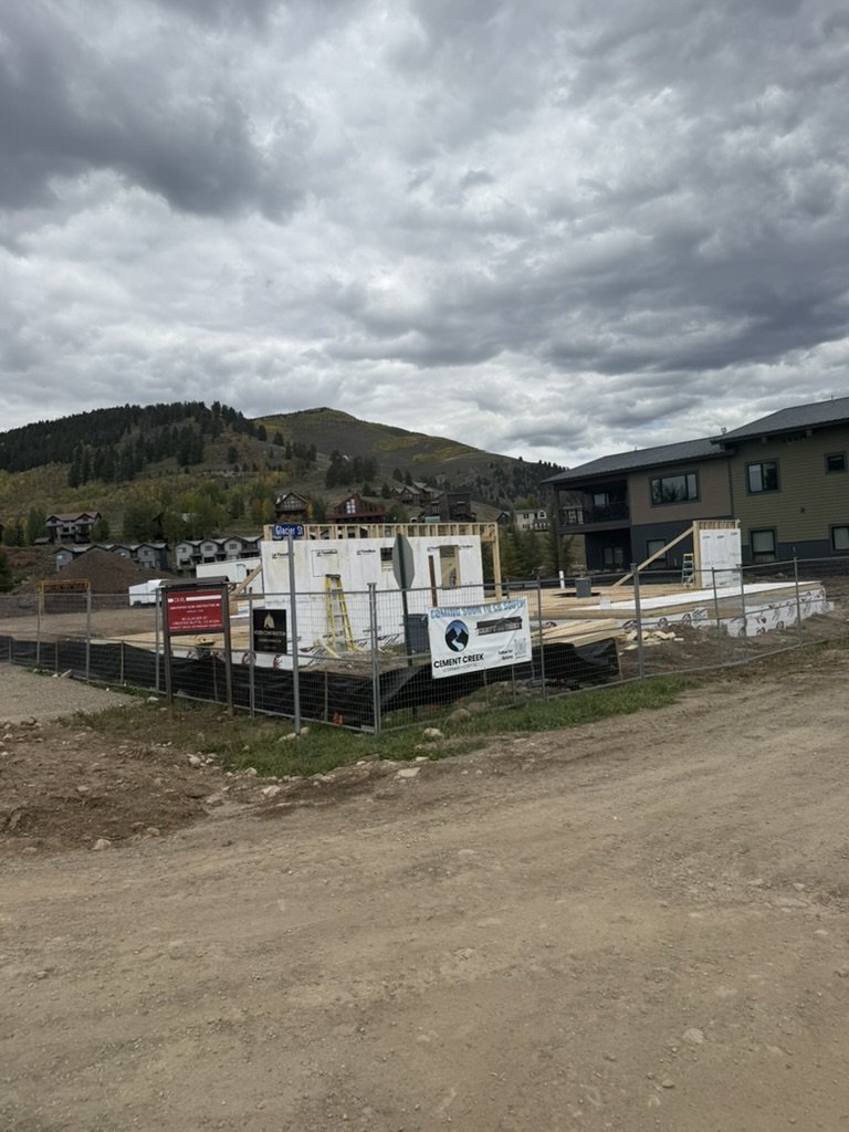 The Cement Creek hospital site under construction