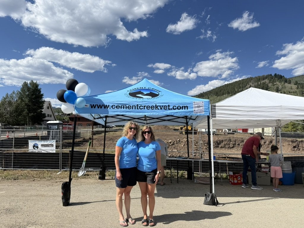 The Cement Creek team at their community event tent